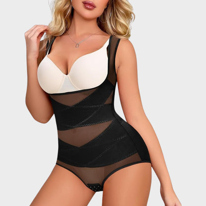 Women's Breathable Mesh Tummy Control Bodysuit