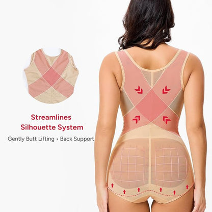 Women's Breathable Mesh Tummy Control Bodysuit