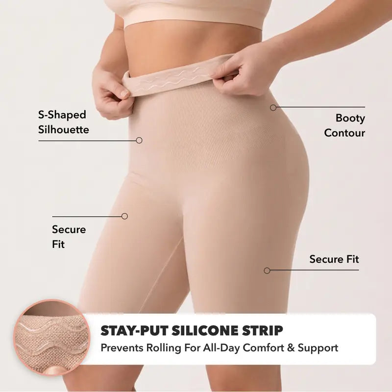 High-Waisted Seamless Shapewear Shorts