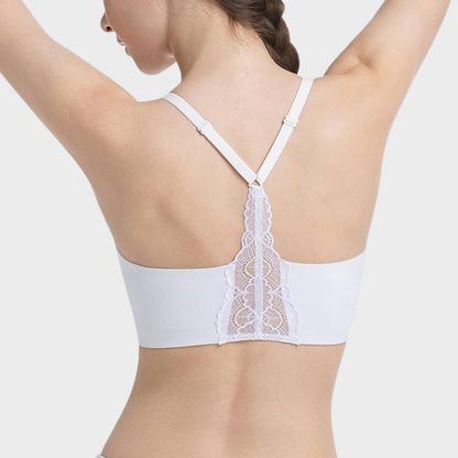 Seamless Backless Lace Bralette