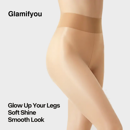 Women’s 3-Pack High-Waist Sheer Pantyhose with Silky Oil Shine