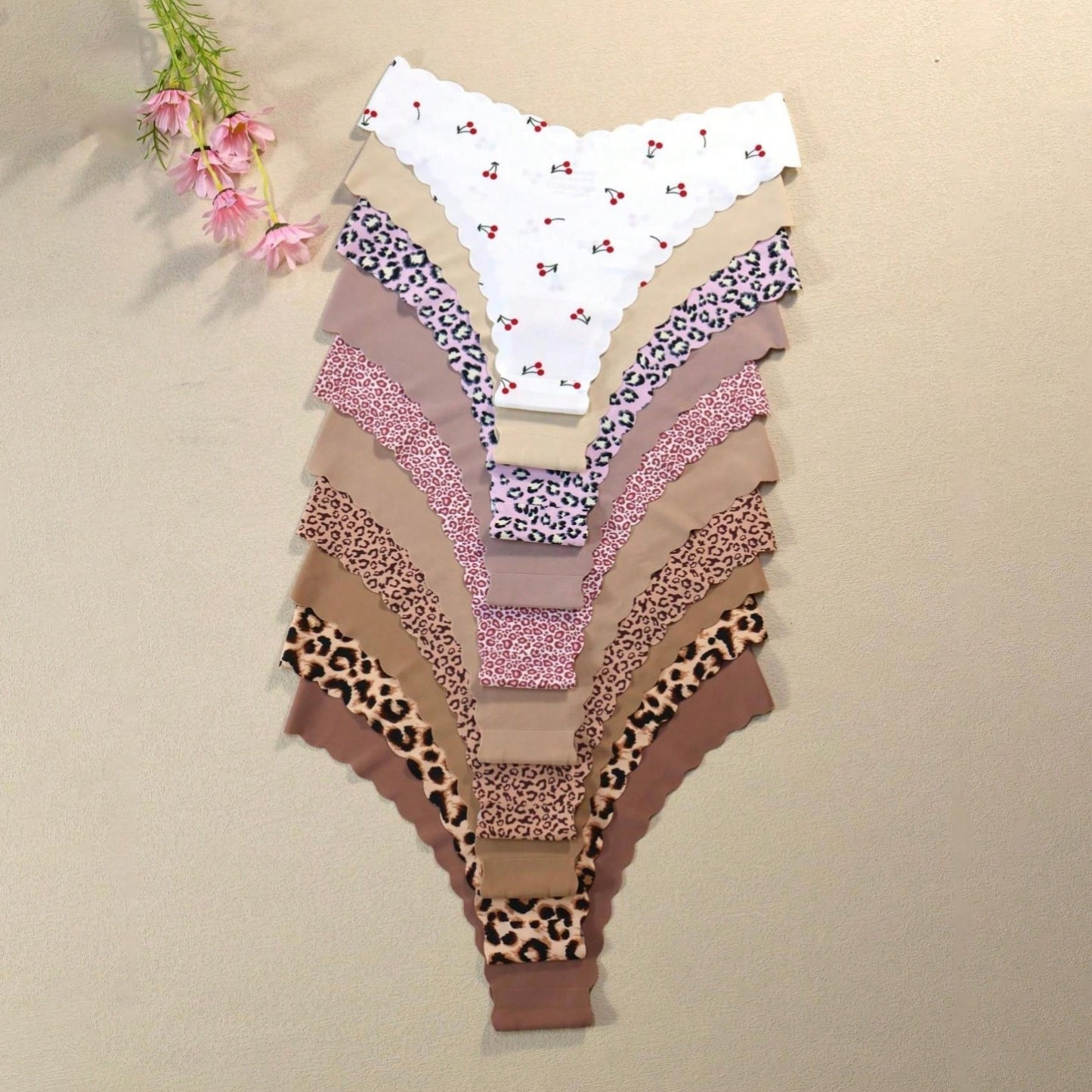 WaveEdge™ Seamless Leopard Underwear Set