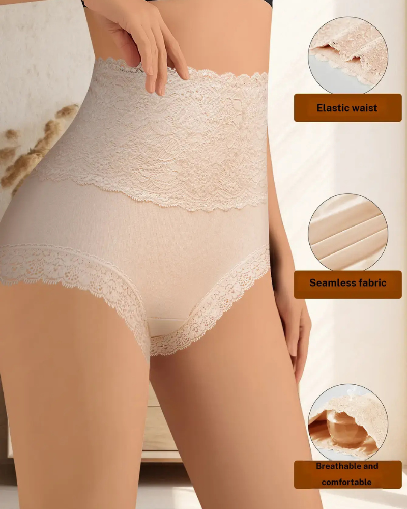 6-Pack Comfort Lace High Waisted Underwear (S-XXL)