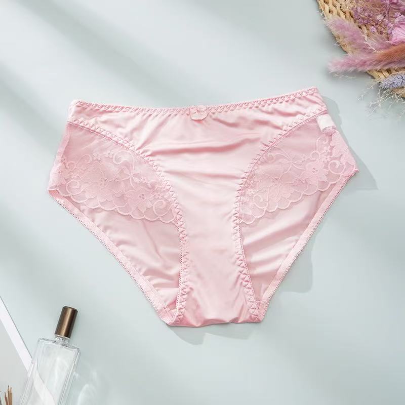 5-Pack Soft High-Waisted Ice Silk Panties
