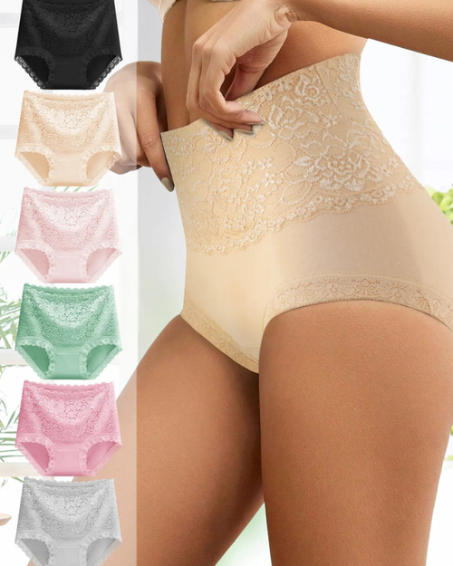 6-Pack Comfort Lace High Waisted Underwear (S-XXL)