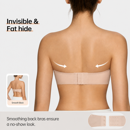 Women's Strapless Bandeau Bra | Seamless Wireless Bralette