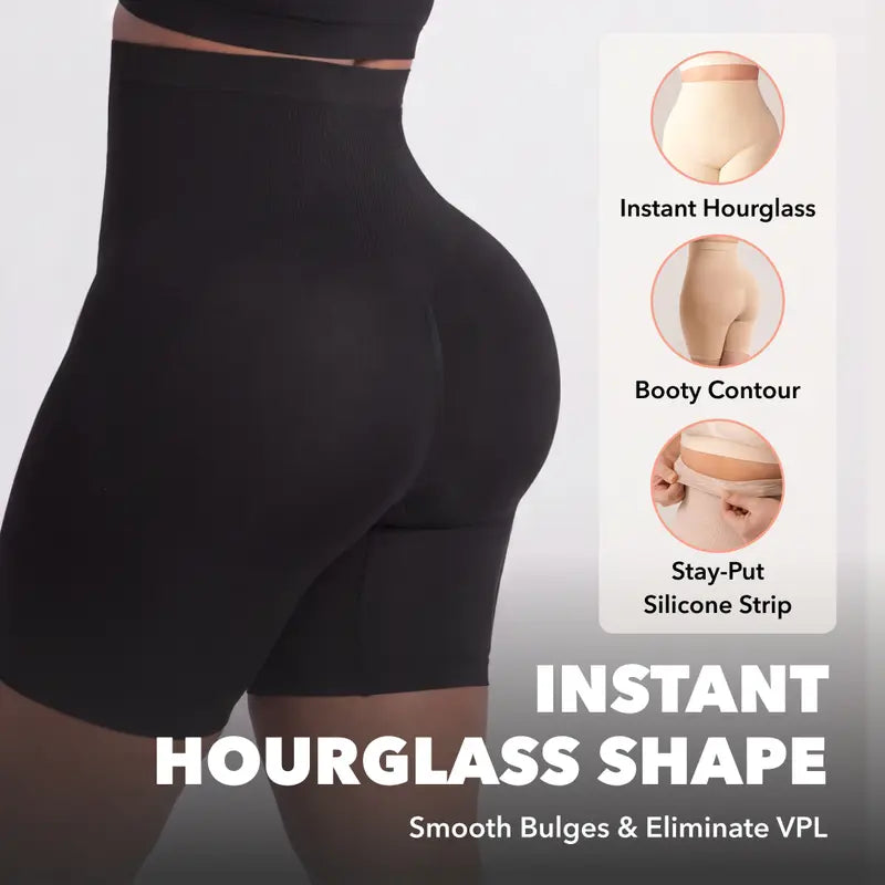 High-Waisted Seamless Shapewear Shorts