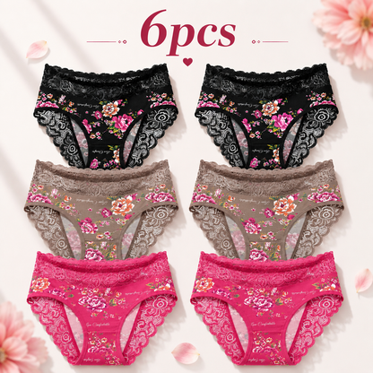 Soft Stretch Floral Lace Briefs
