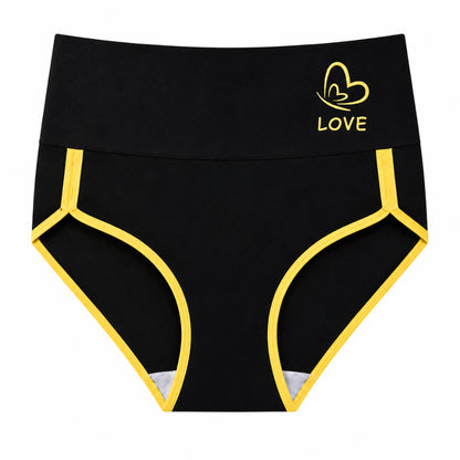4-Pack Plus Size Printed Mid Waist Panties