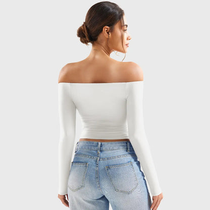 Buttery Soft Off Shoulder Long Sleeve Top
