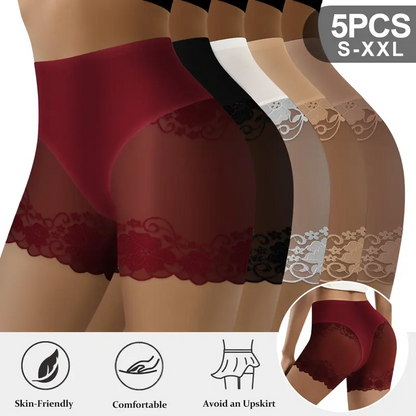 4-Pack Mesh Lace Boyshort Panties