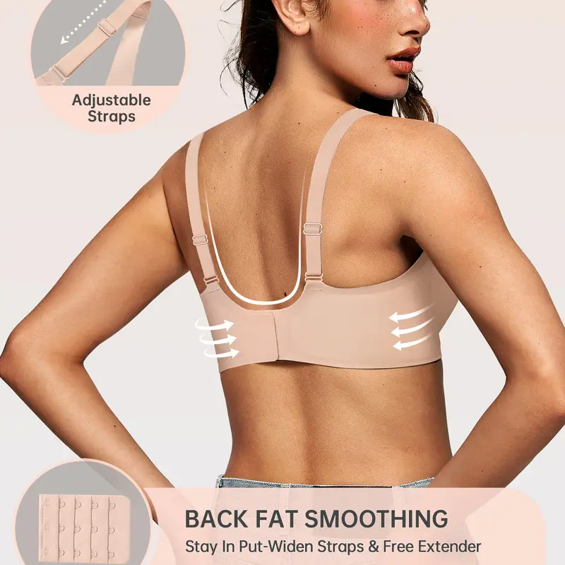 Seamless Deep V Push-Up Wireless Bra