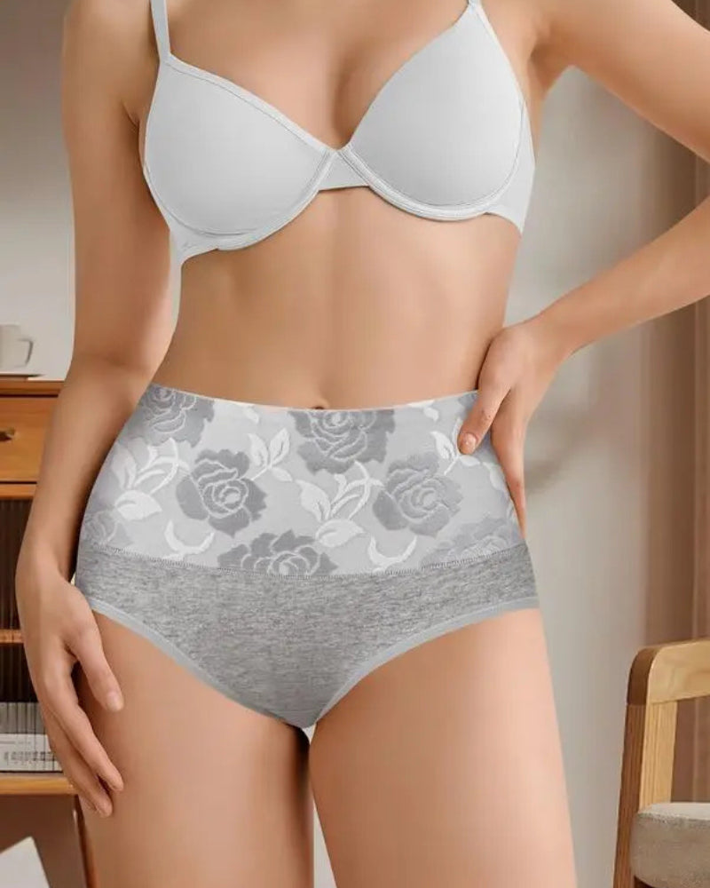 6-Pack High Waist Cotton Tummy Control Briefs S-2XL