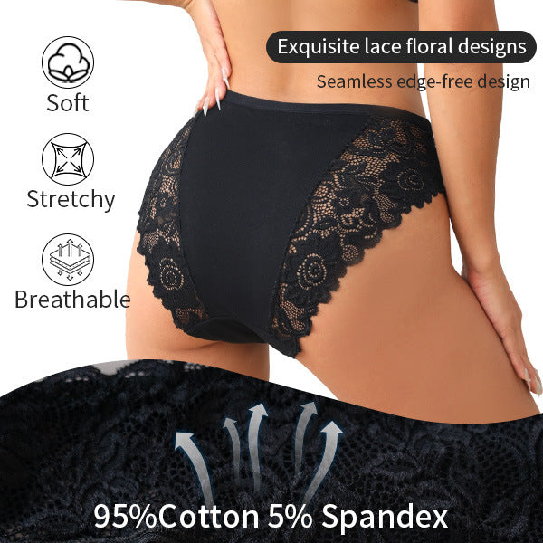 Soft Breathable Lace Tummy Control Briefs(S-5XL)
