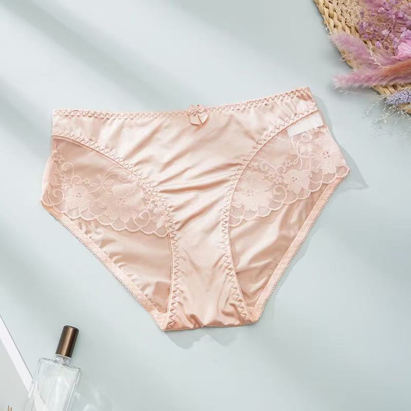 5-Pack Soft High-Waisted Ice Silk Panties