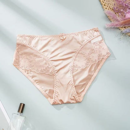 5-Pack Soft High-Waisted Ice Silk Panties