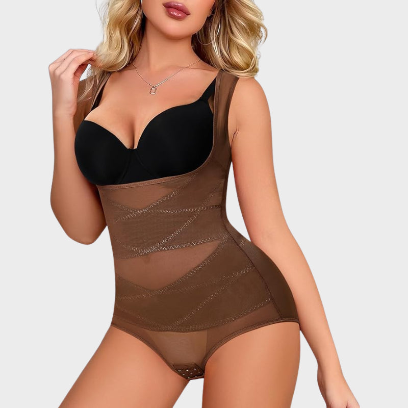 Women's Breathable Mesh Tummy Control Bodysuit
