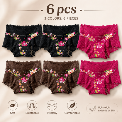 Soft Stretch Floral Lace Briefs