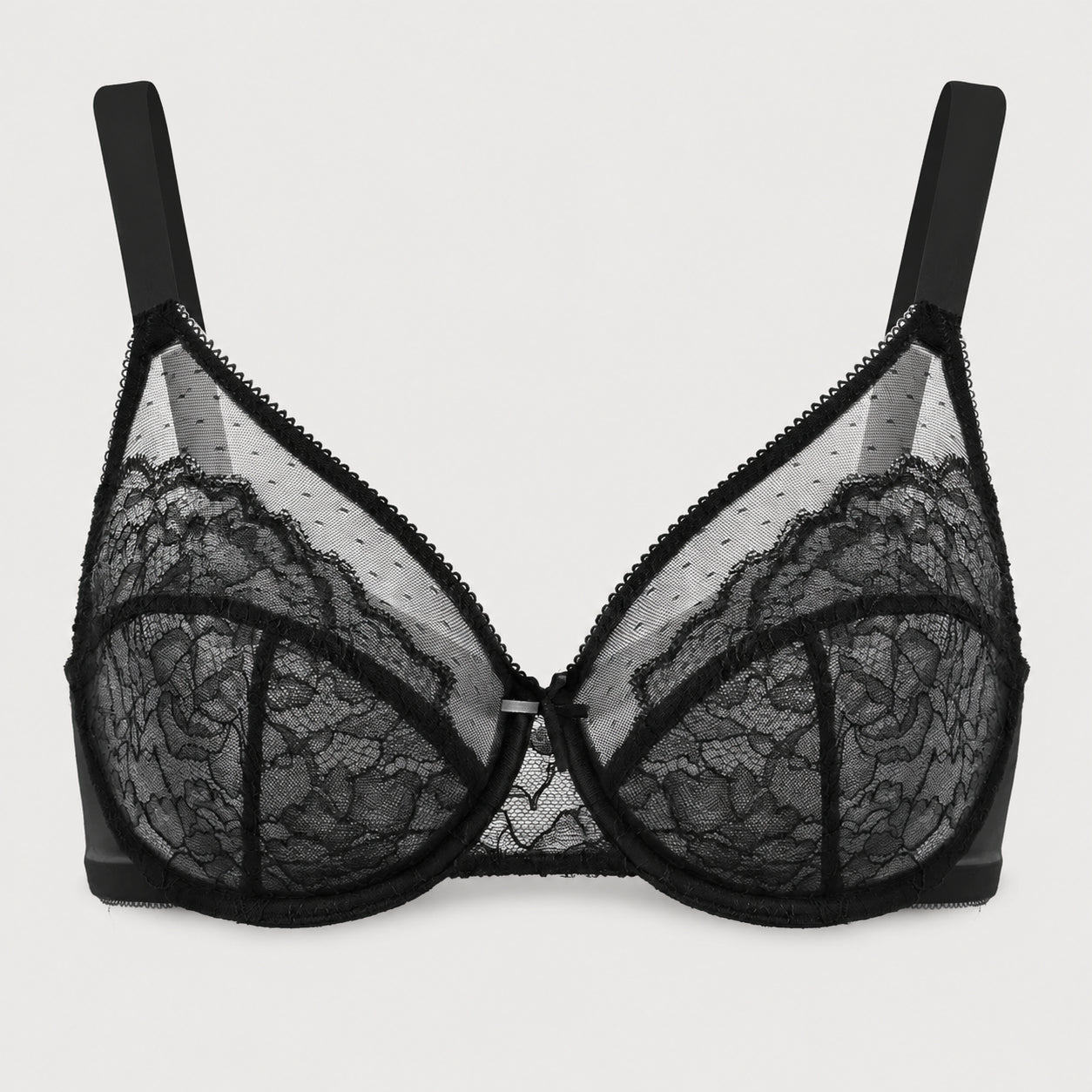 Full Coverage Lace Minimizer Bra - Petal