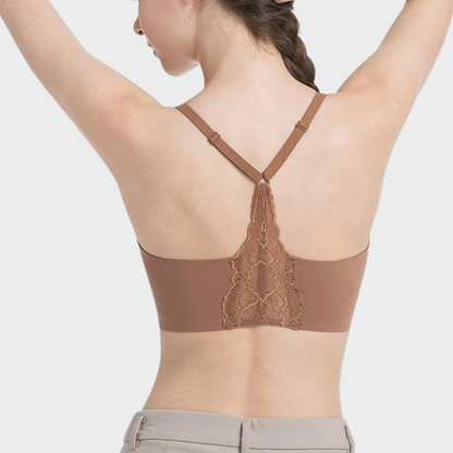 Seamless Backless Lace Bralette