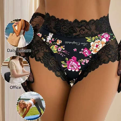Soft Stretch Floral Lace Briefs