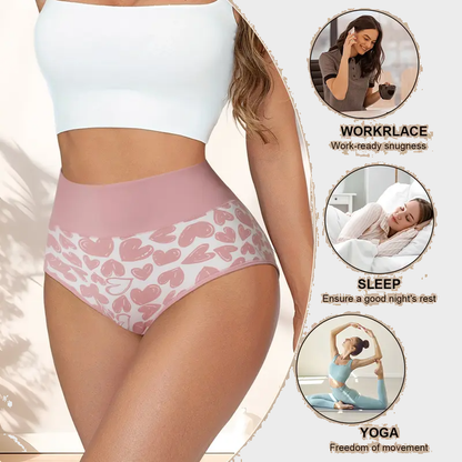 High-Waisted Cotton Tummy Control Panties 4/6/8/10-Pack