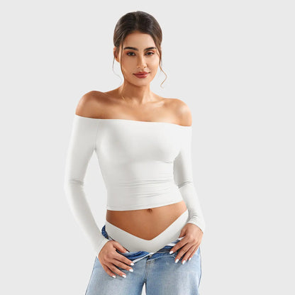 Buttery Soft Off Shoulder Long Sleeve Top