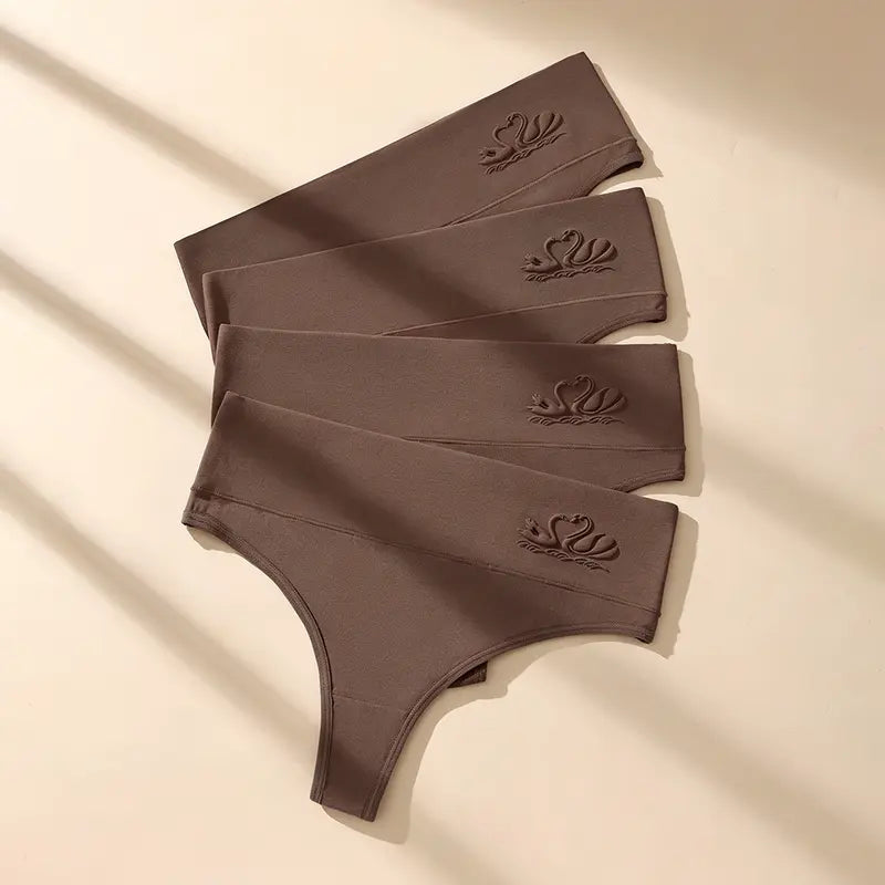 High Waist Seamless Thongs