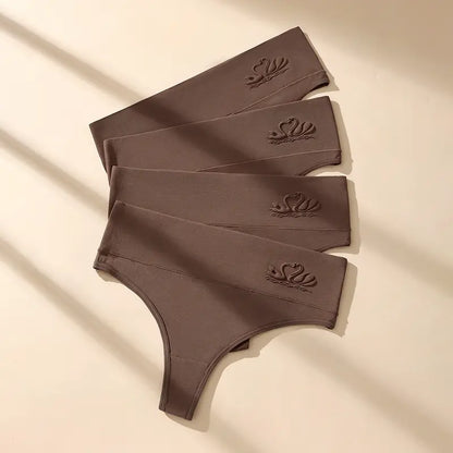 High Waist Seamless Thongs