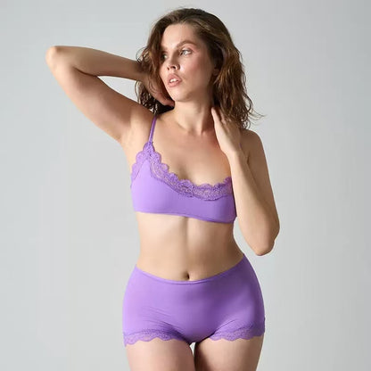 Lace Bralette & Boyshort Lingerie Set