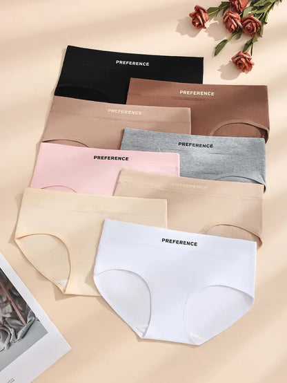 Plus Size 100% Cotton Panties 5 Pack – Soft Breathable Full Coverage Briefs