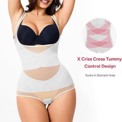 Women's Breathable Mesh Tummy Control Bodysuit