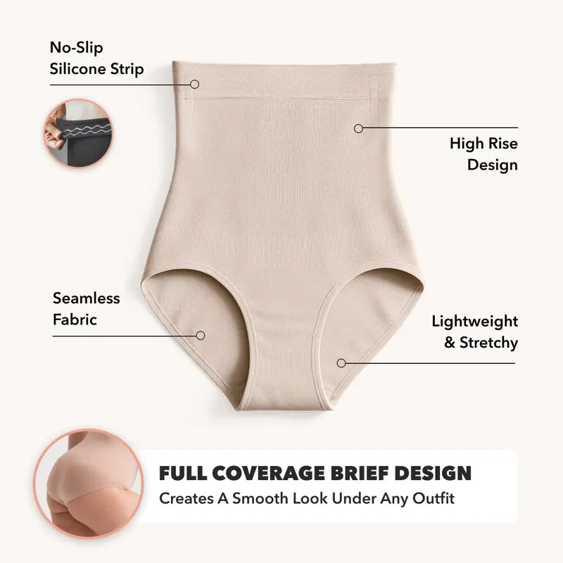 High-Waisted Tummy Control Shapewear Panty