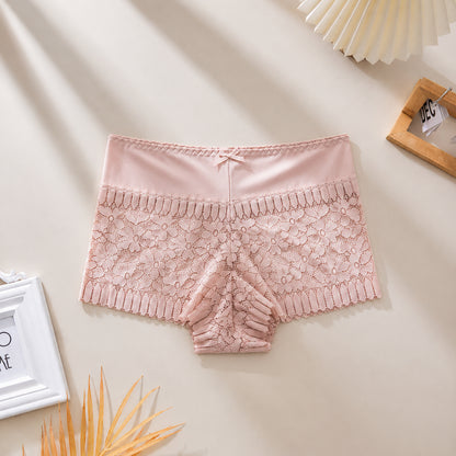 Plus Size Floral Lace Boxer Briefs