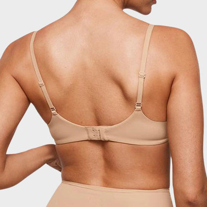 Unlined Plunge Balconette Bra with Underwire