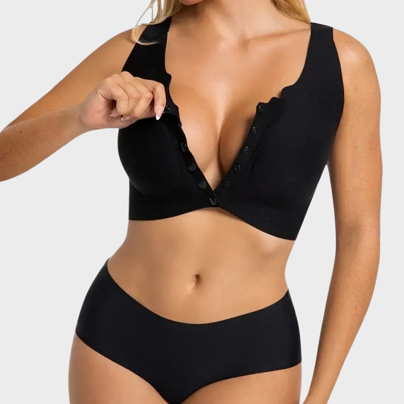 Front Closure Seamless Support Bra