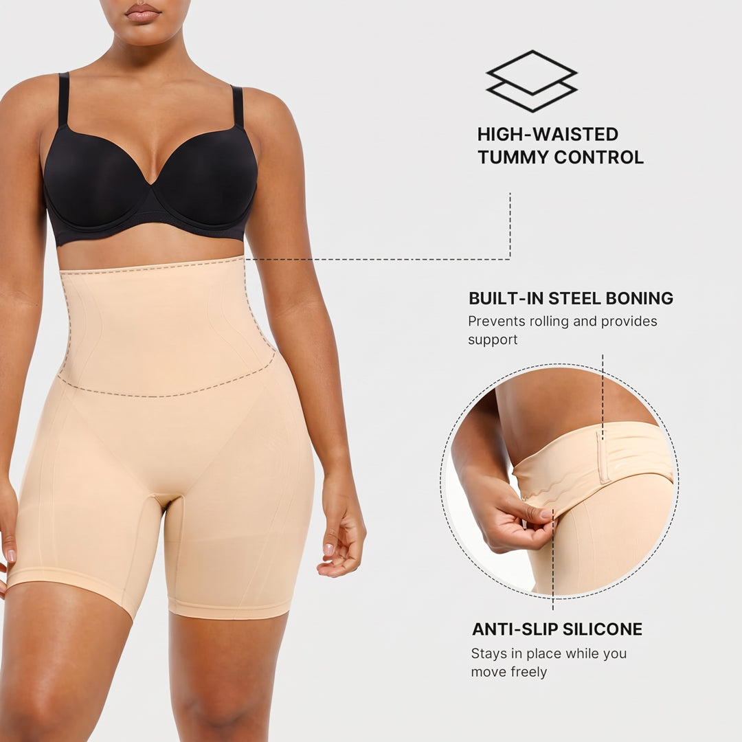 Seamless High-Waisted Sculpting Shorts