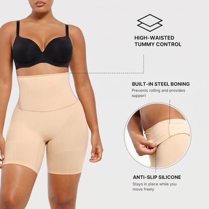 Seamless High-Waisted Sculpting Shorts