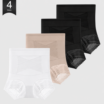4-Pack High-Waisted Lace Sculpting Panties