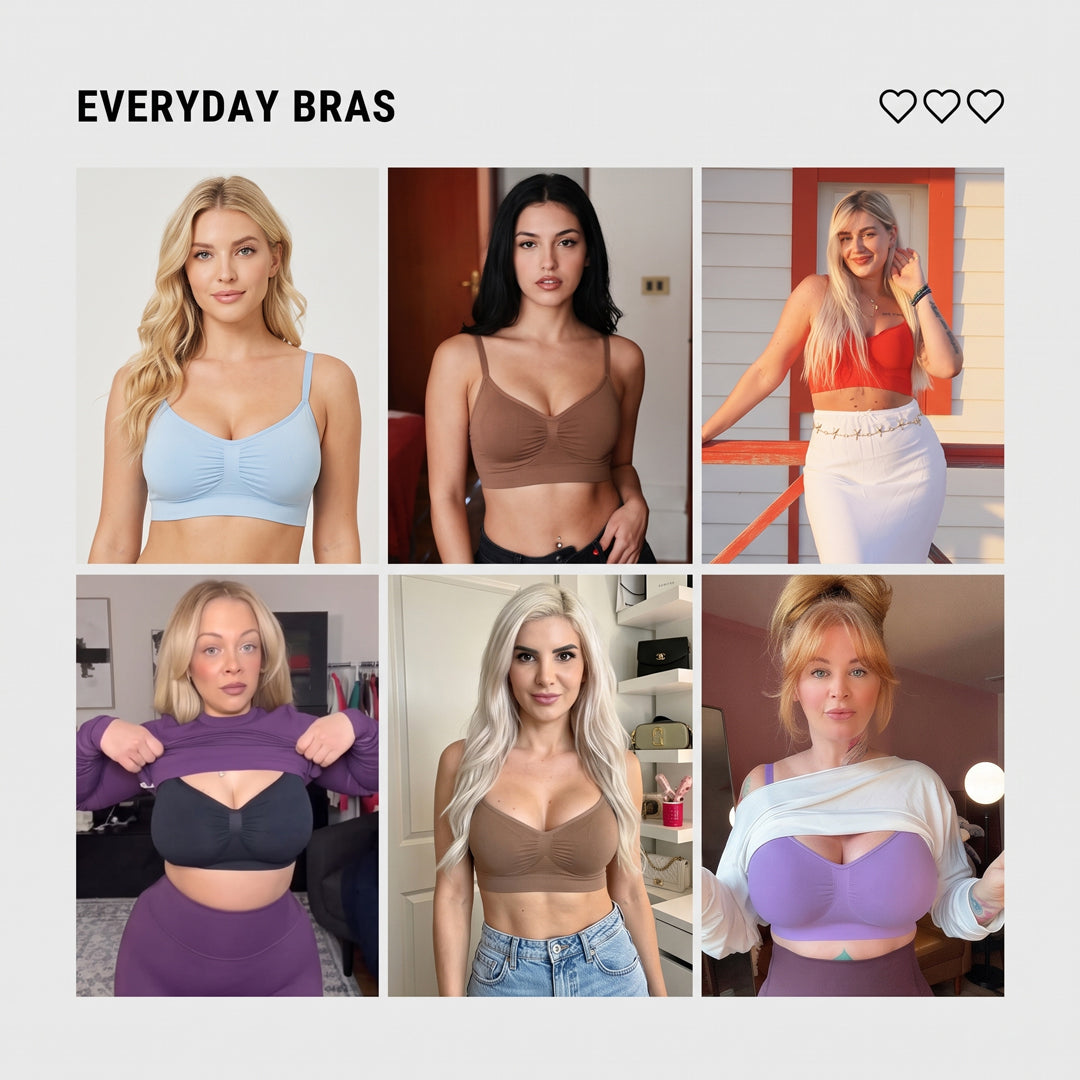 Women’s Wireless Seamless Bra – No Underwire Comfort Bralette