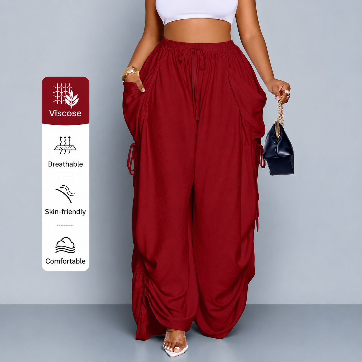 FlowEase™ Relaxed Wide Leg Pants