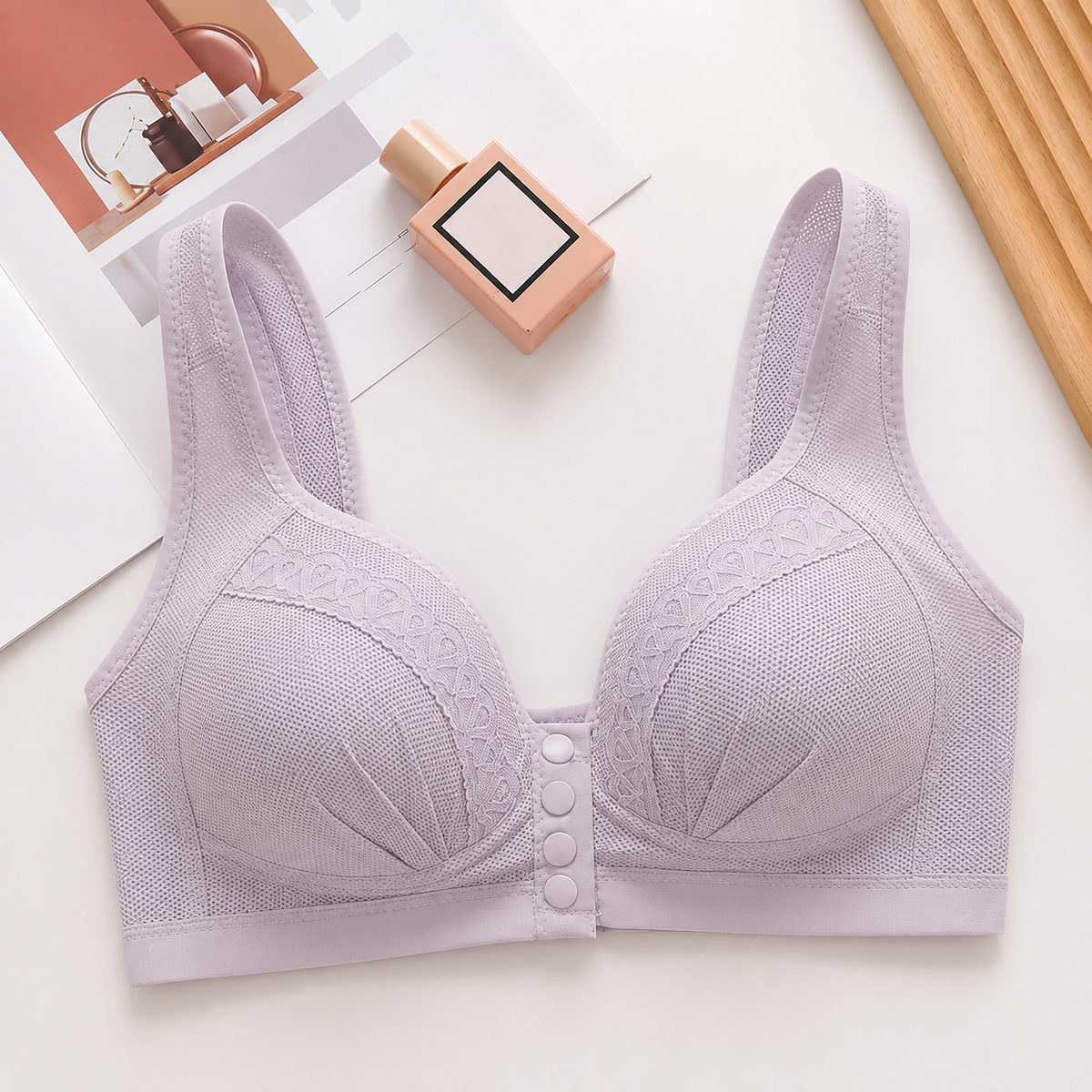 Front Closure Full Coverage Support Bra