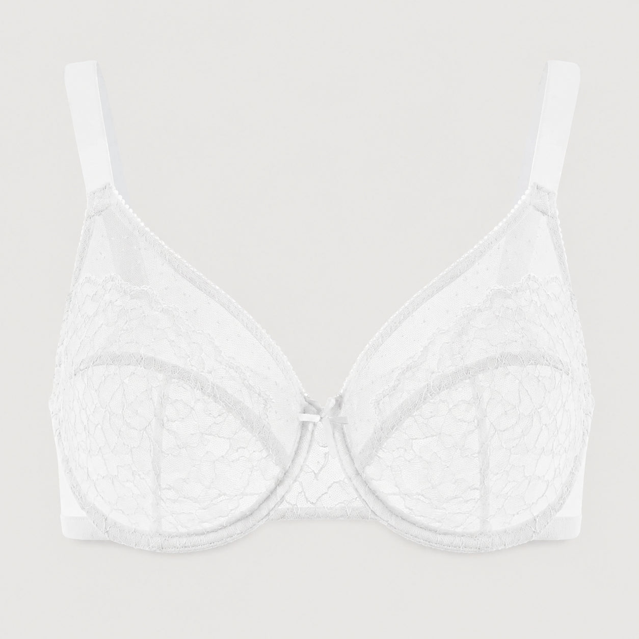 Full Coverage Lace Minimizer Bra - Petal
