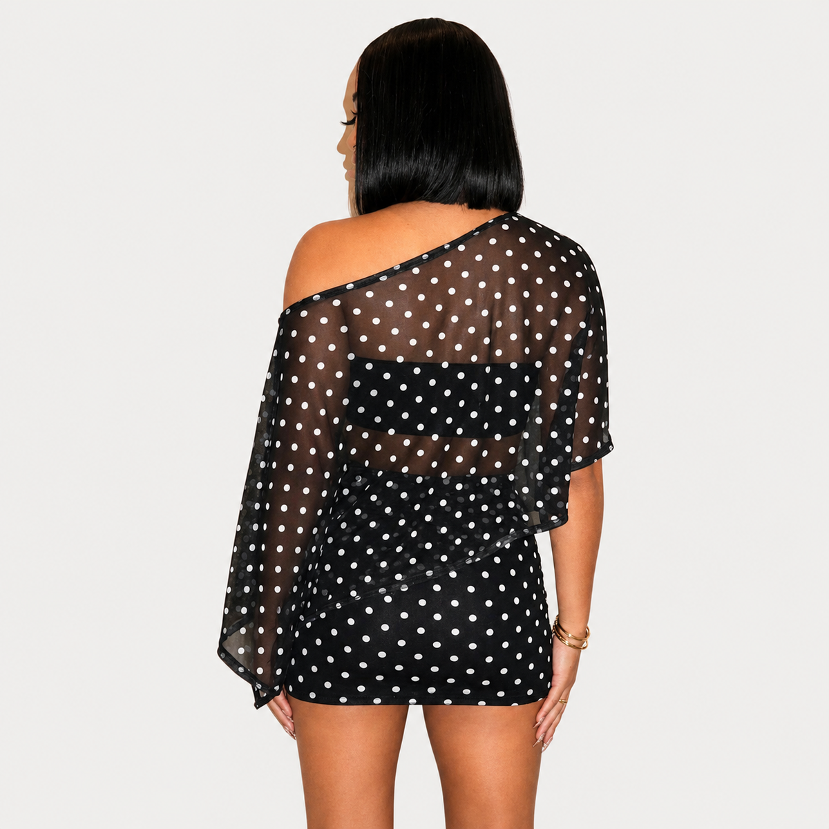 Tiger Pattern Sheer Skirt Set