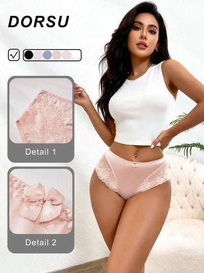 5-Pack Soft High-Waisted Ice Silk Panties