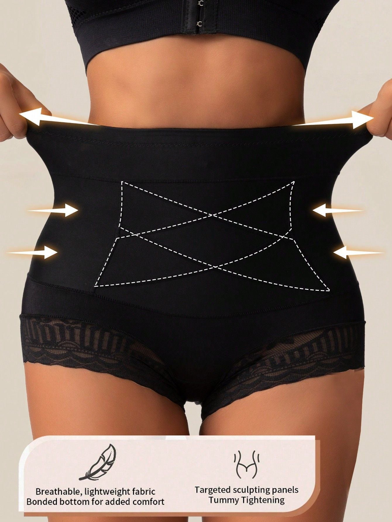 4-Pack High-Waisted Lace Sculpting Panties