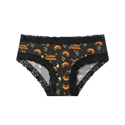 Halloween Lace Brief Panties