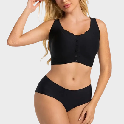 Front Closure Seamless Support Bra