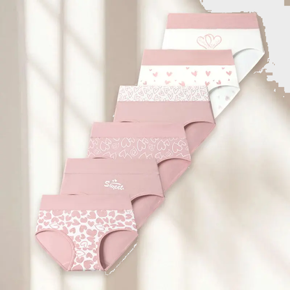 High-Waisted Cotton Tummy Control Panties 4/6/8/10-Pack