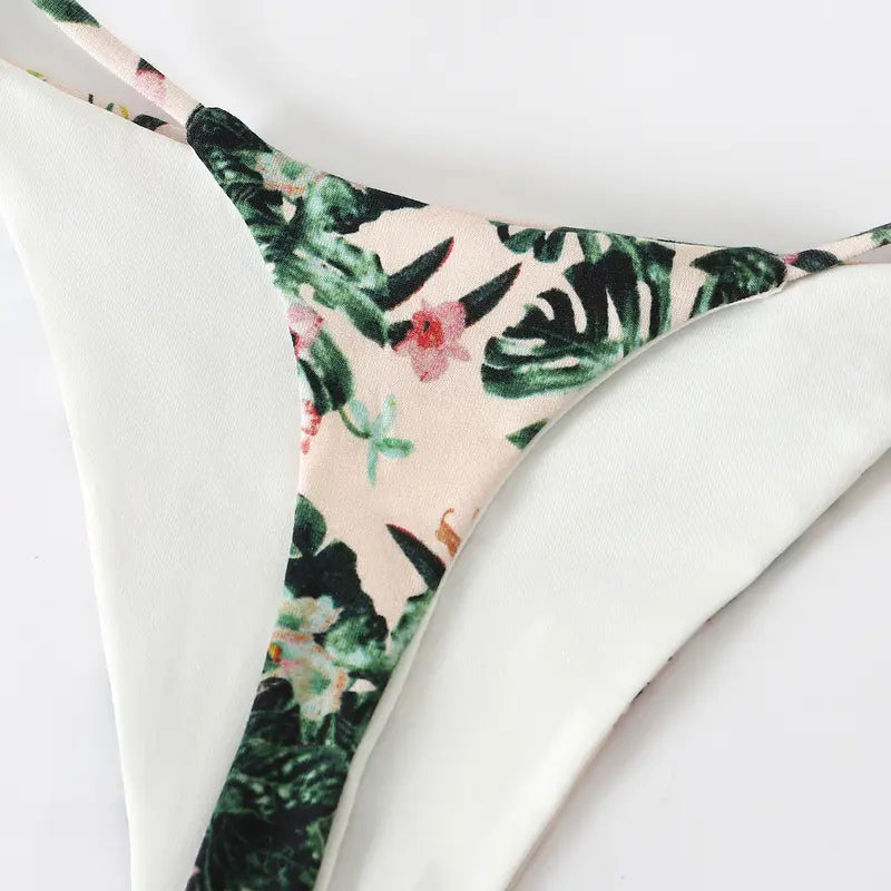 Printed String Thongs (4-Pack)